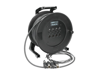 DrumLink 4/4 - 4||4 convertCON XLR 3p F/M4-channel - analog multicore drum - single ground - 40 m